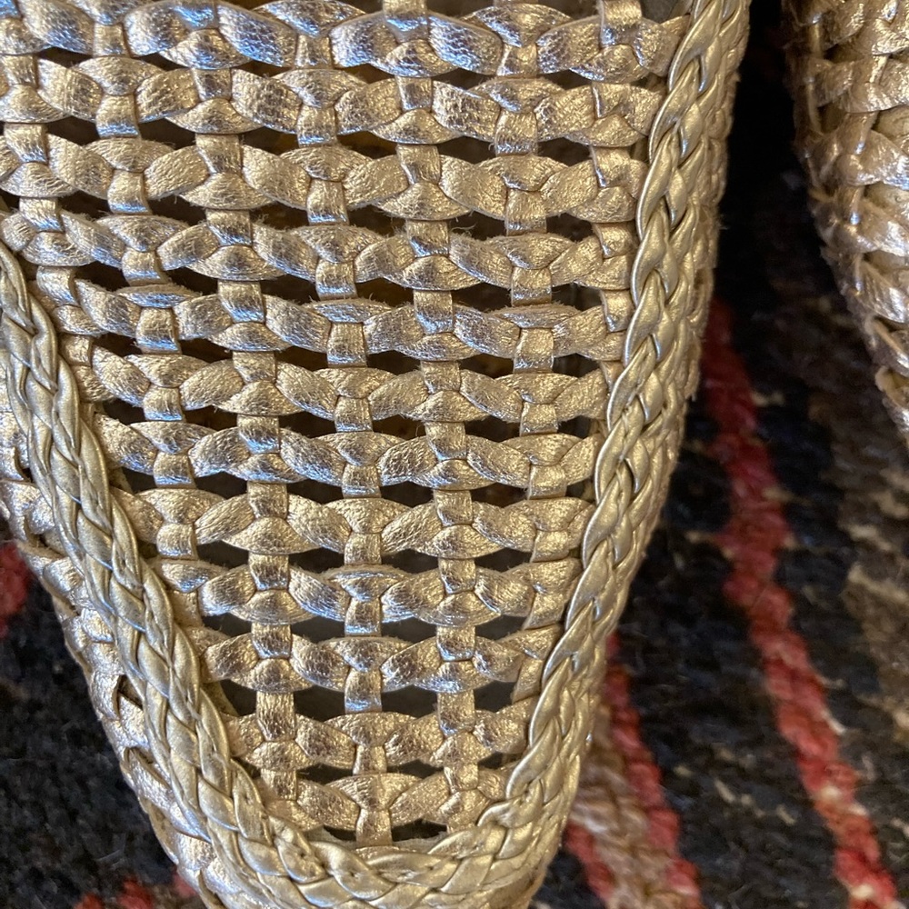Sam Edelman Gold Woven Mules- $35 - Picture 5 of 7